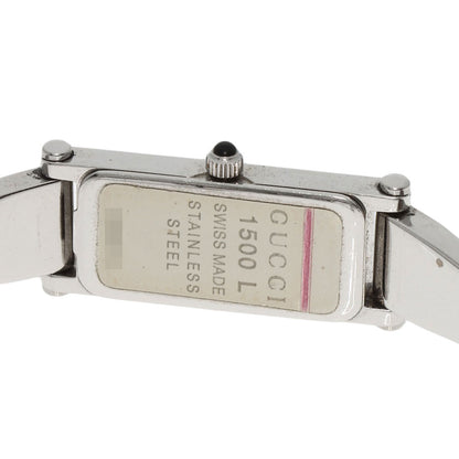 GUCCI Square face Watches 1500L Stainless Steel/Stainless Steel Ladies