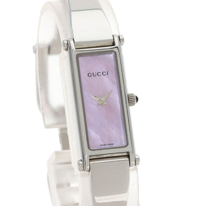 GUCCI Square face Watches 1500L Stainless Steel/Stainless Steel Ladies