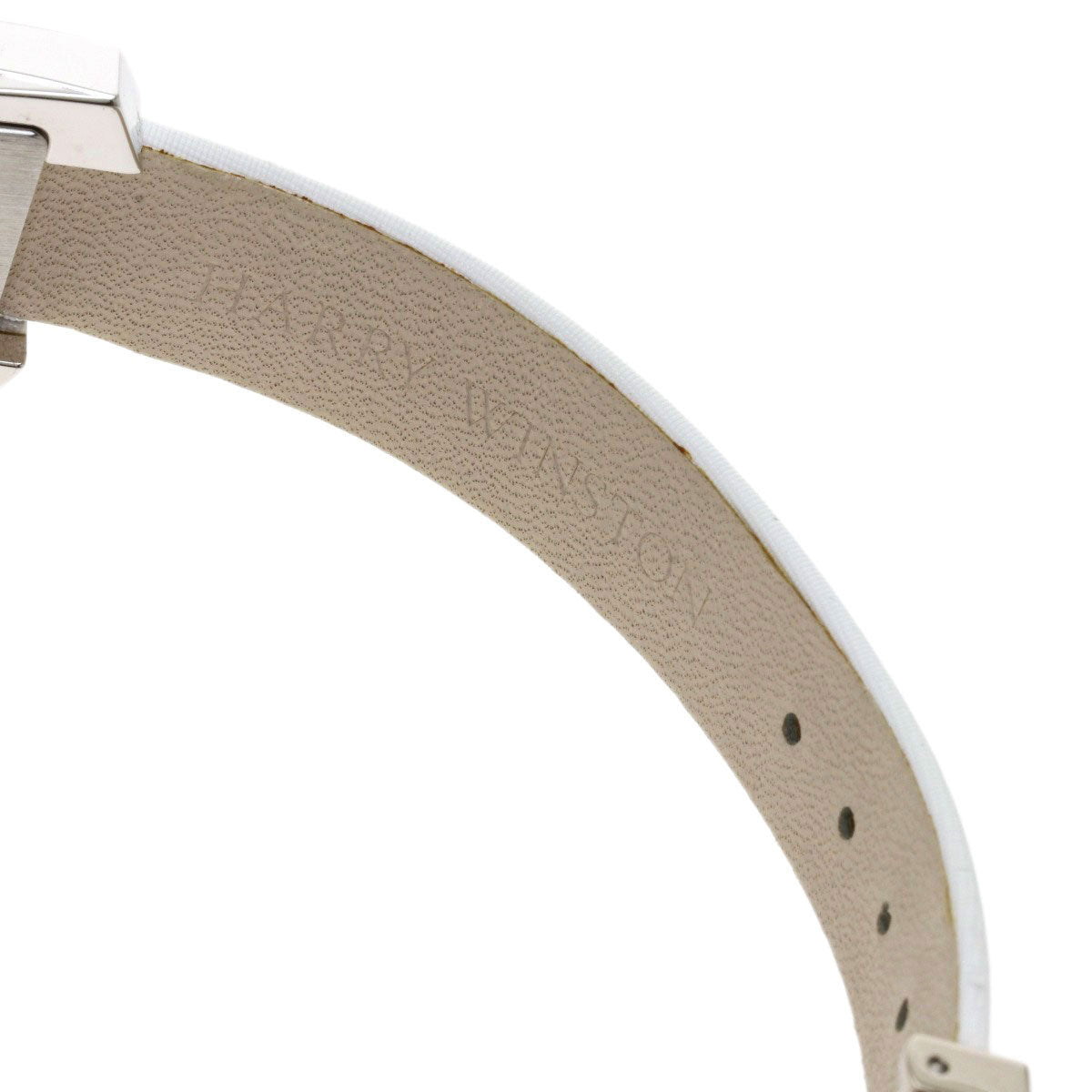 HARRY WINSTON Avenue Traffic Watches 340/LQW.M/D3.1 K18 White Gold/Leather Ladies