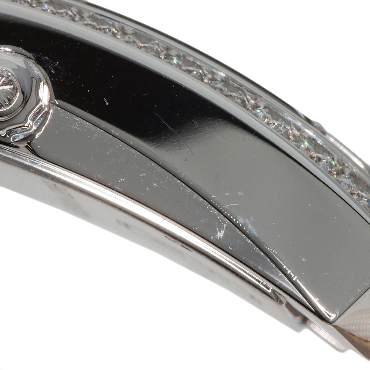 HARRY WINSTON Avenue Traffic Watches 340/LQW.M/D3.1 K18 White Gold/Leather Ladies