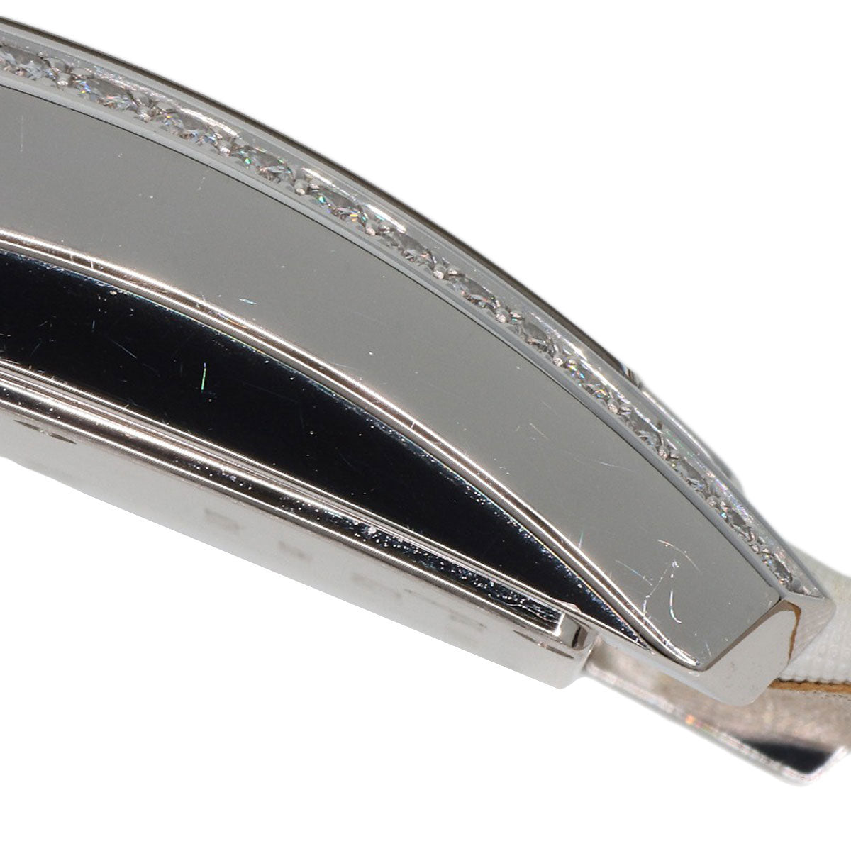 HARRY WINSTON Avenue Traffic Watches 340/LQW.M/D3.1 K18 White Gold/Leather Ladies