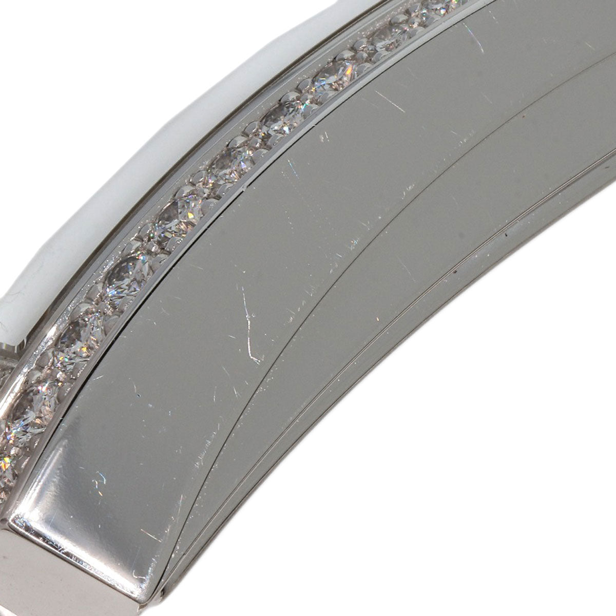 HARRY WINSTON Avenue Traffic Watches 340/LQW.M/D3.1 K18 White Gold/Leather Ladies