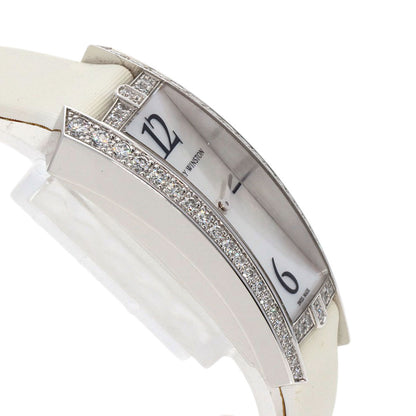 HARRY WINSTON Avenue Traffic Watches 340/LQW.M/D3.1 K18 White Gold/Leather Ladies