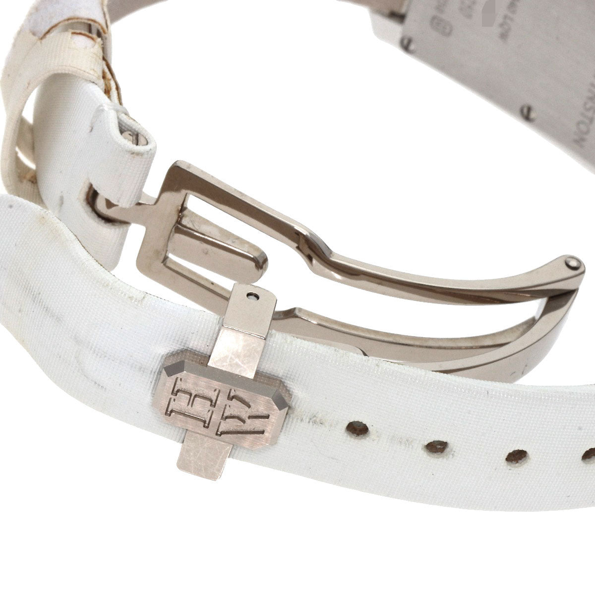 HARRY WINSTON Avenue Traffic Watches 340/LQW.M/D3.1 K18 White Gold/Leather Ladies