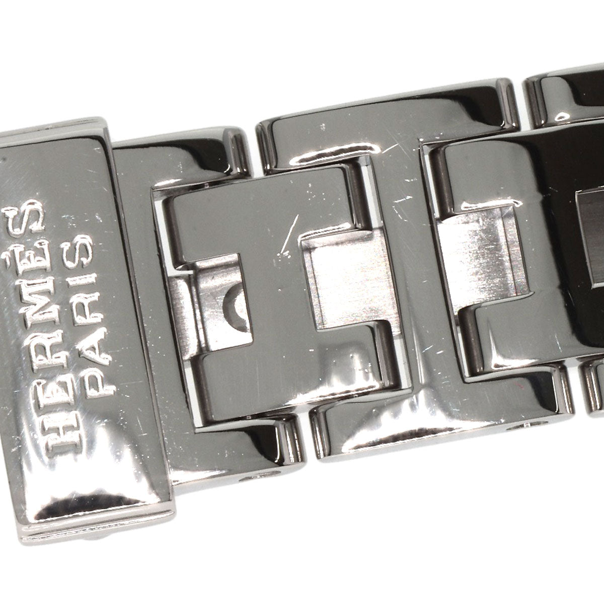 HERMES Clipper Nacre 12P Diamond Watches CL4.230 Stainless Steel/Stainless Steel Ladies