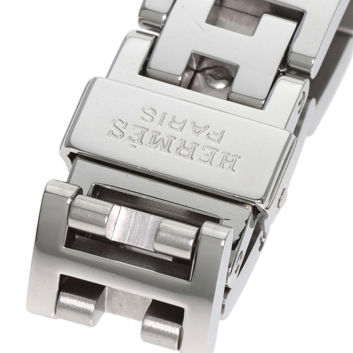 HERMES Clipper Nacre 12P Diamond Watches CL4.230 Stainless Steel/Stainless Steel Ladies