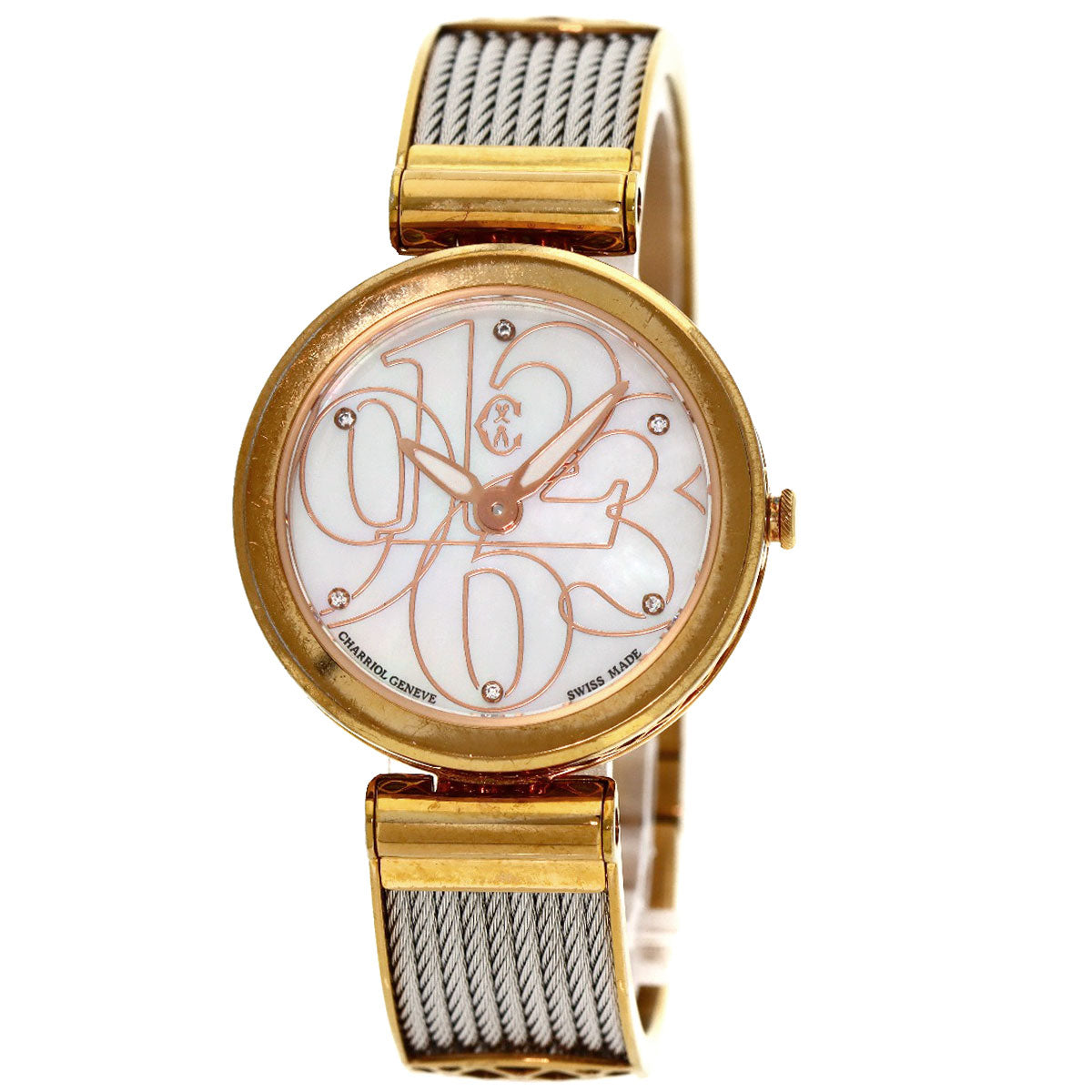 PHILIPPE CHARRIOL Forever Watch Watches FE32 Gold Plated/SSxGP Ladies