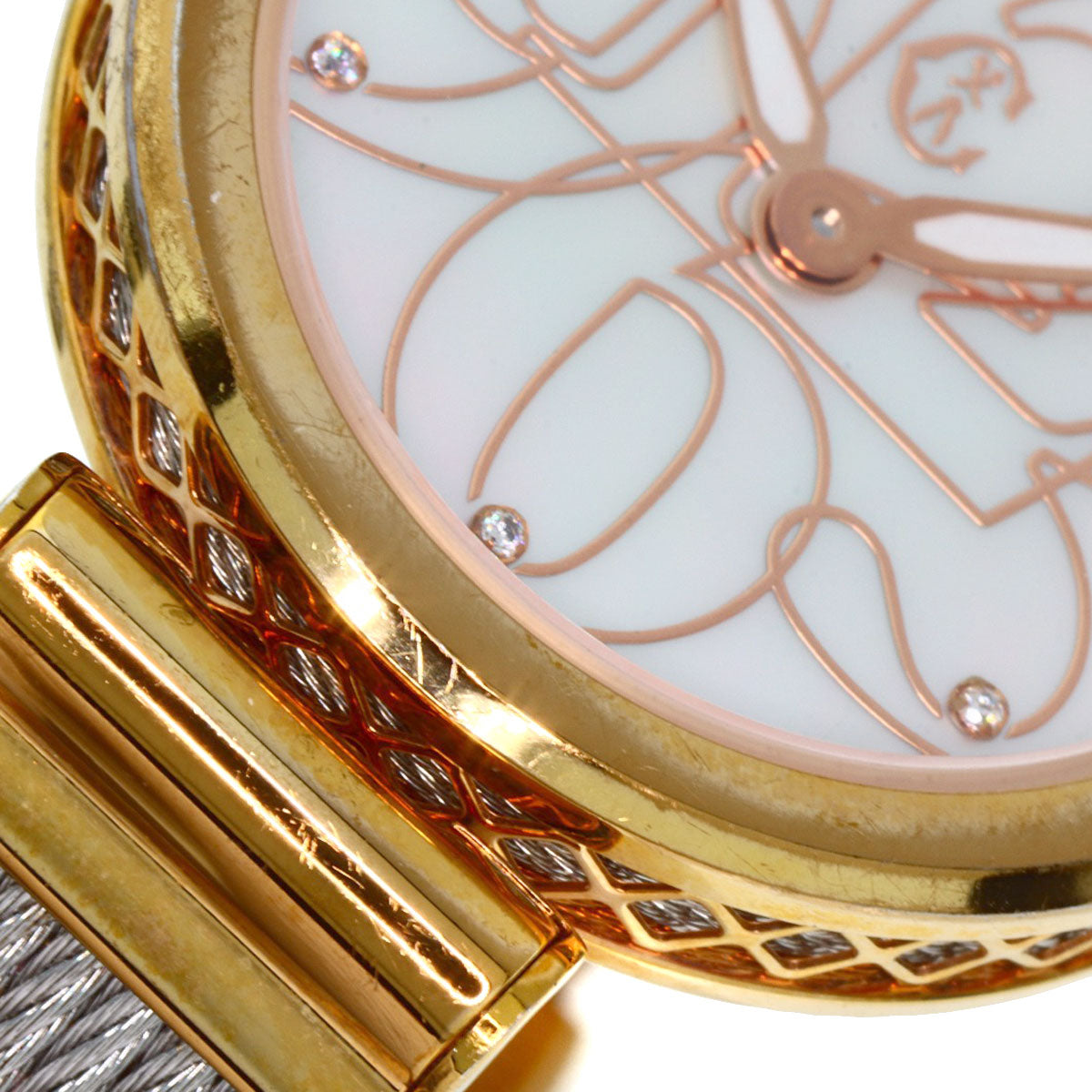 PHILIPPE CHARRIOL Forever Watch Watches FE32 Gold Plated/SSxGP Ladies