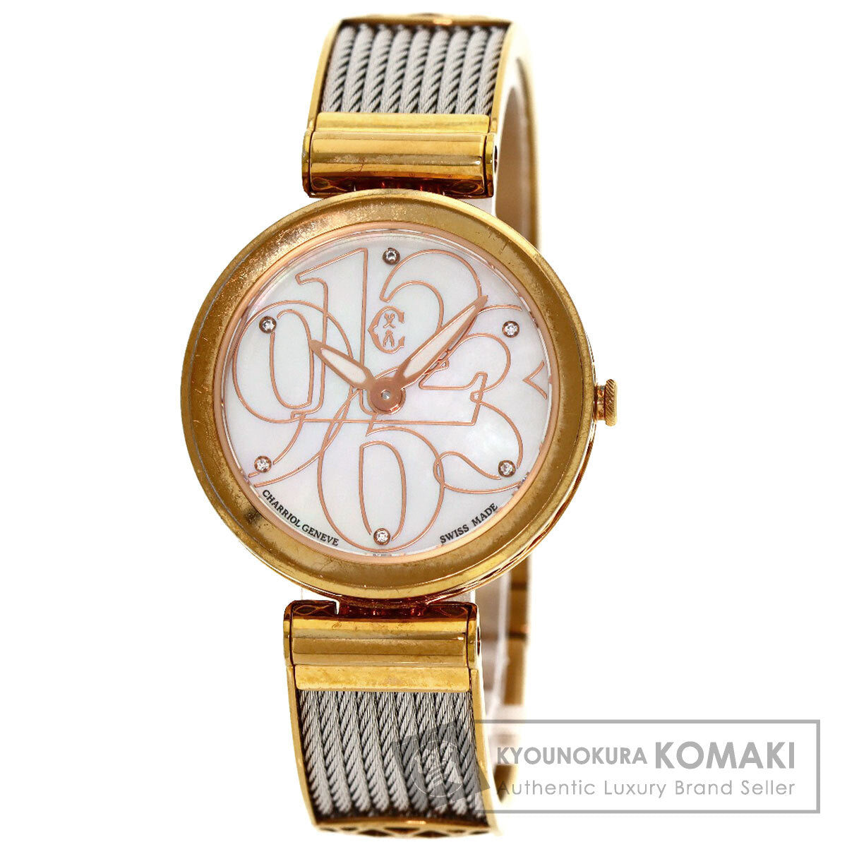 PHILIPPE CHARRIOL Forever Watch Watches FE32 Gold Plated/SSxGP Ladies