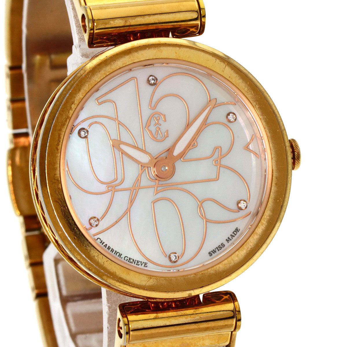 PHILIPPE CHARRIOL Forever Watch Watches FE32 Gold Plated/SSxGP Ladies