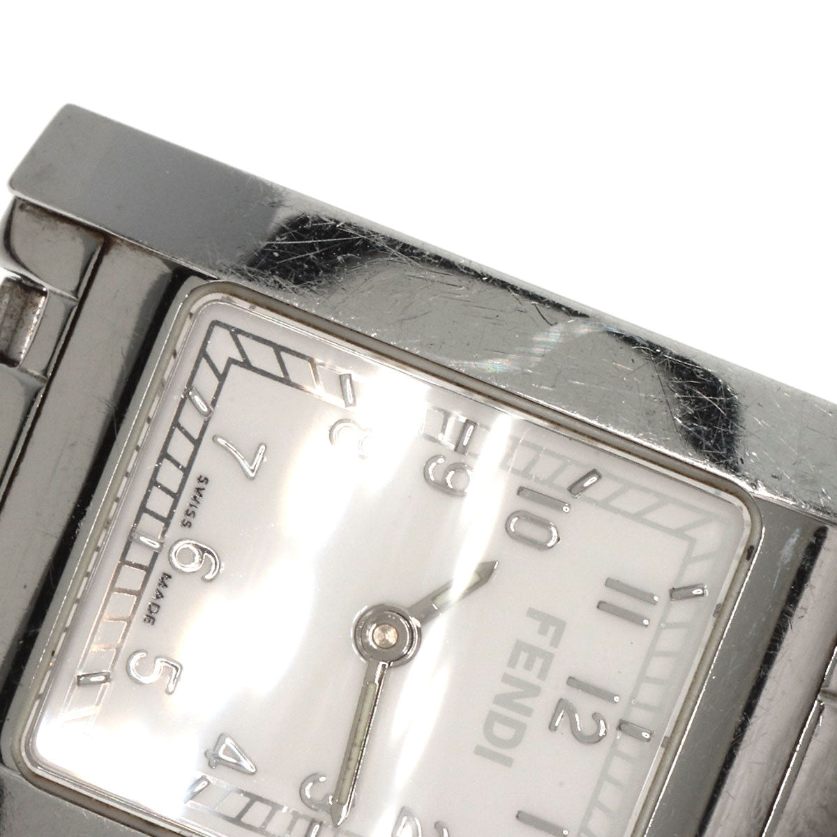 FENDI Square face Watches 7000L Stainless Steel/Stainless Steel Ladies