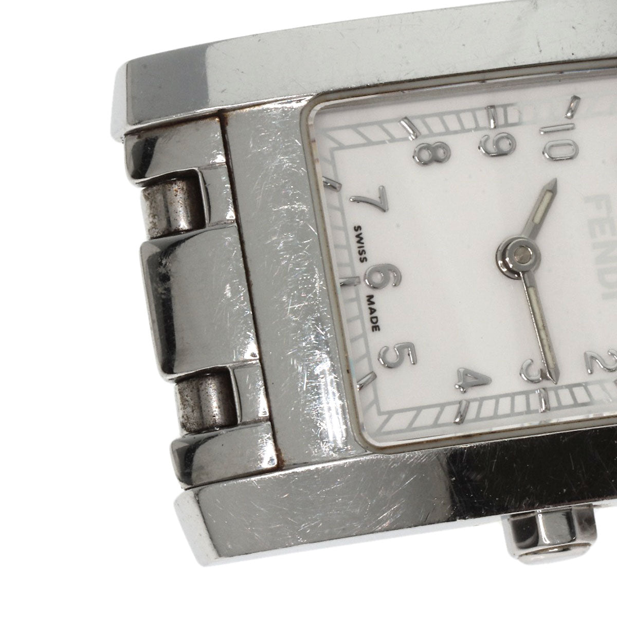 FENDI Square face Watches 7000L Stainless Steel/Stainless Steel Ladies