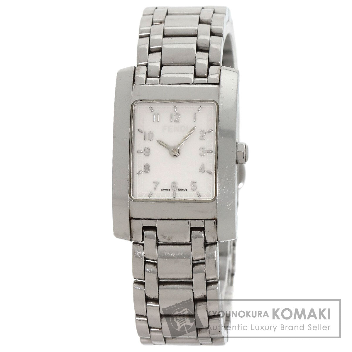 FENDI Square face Watches 7000L Stainless Steel/Stainless Steel Ladies
