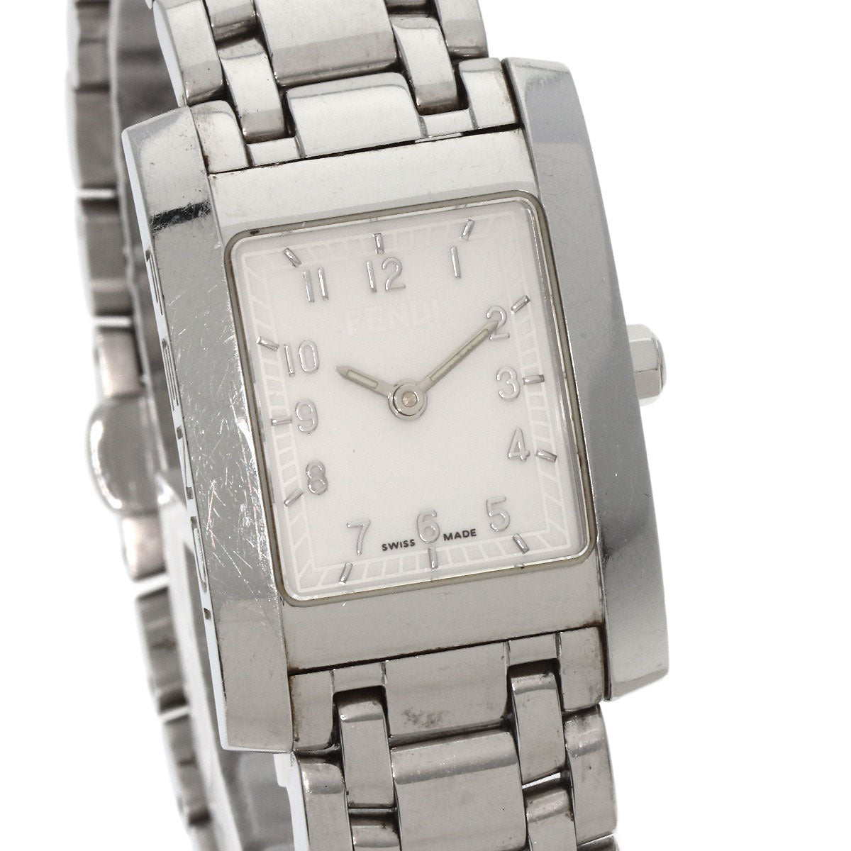 FENDI Square face Watches 7000L Stainless Steel/Stainless Steel Ladies