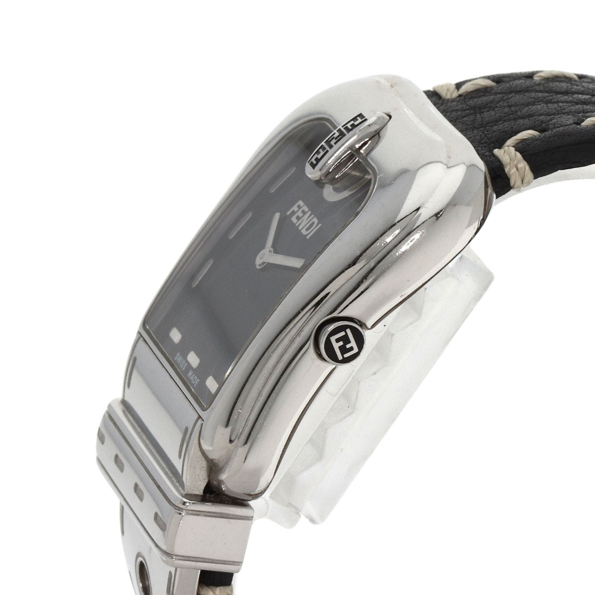 FENDI Buckle motif Watches 3800G Stainless Steel/Leather Ladies