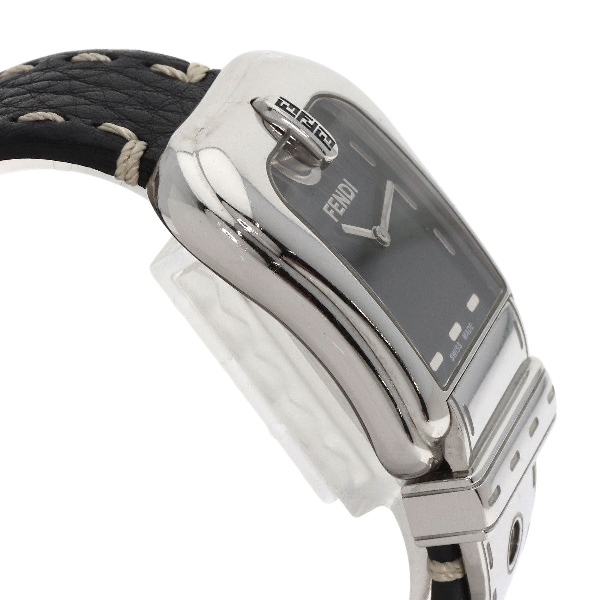 FENDI Buckle motif Watches 3800G  Stainless Steel/Leather Ladies