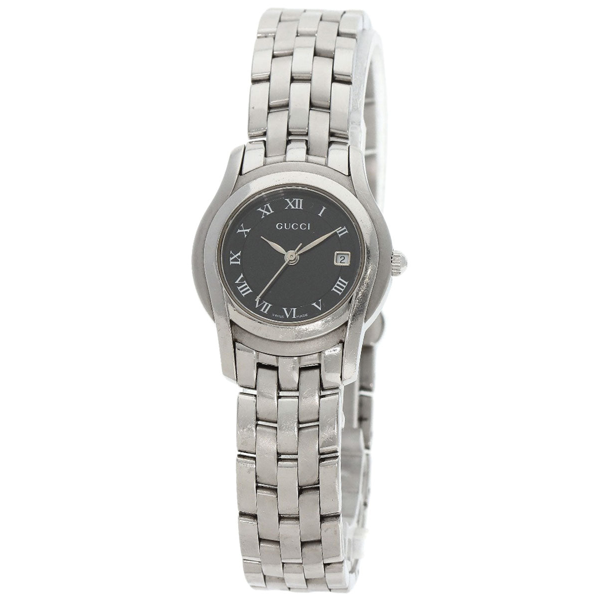 GUCCI Round face Watches 5500L Stainless Steel/Stainless Steel Ladies