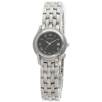 GUCCI Round face Watches 5500L Stainless Steel/Stainless Steel Ladies
