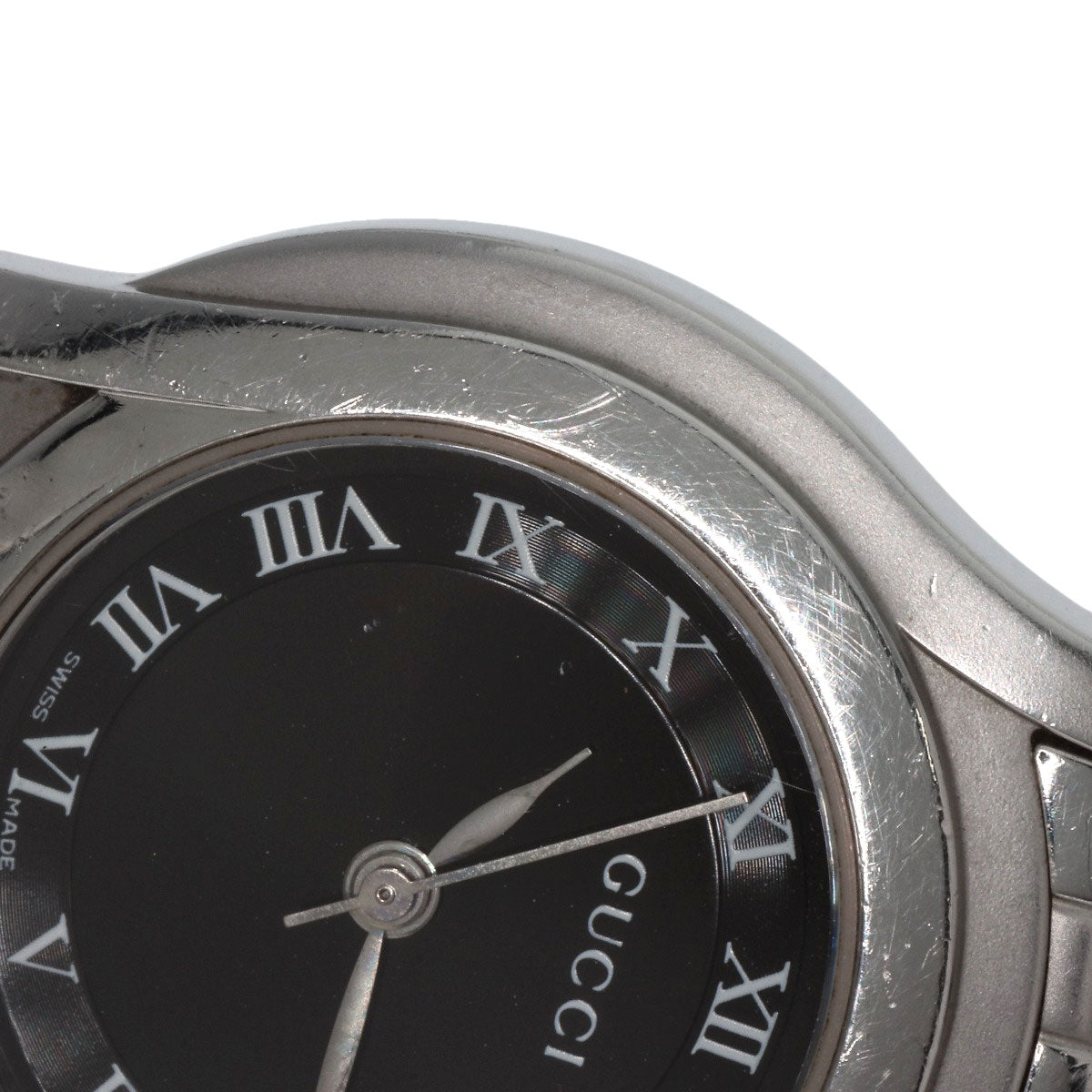 GUCCI Round face Watches 5500L Stainless Steel/Stainless Steel Ladies