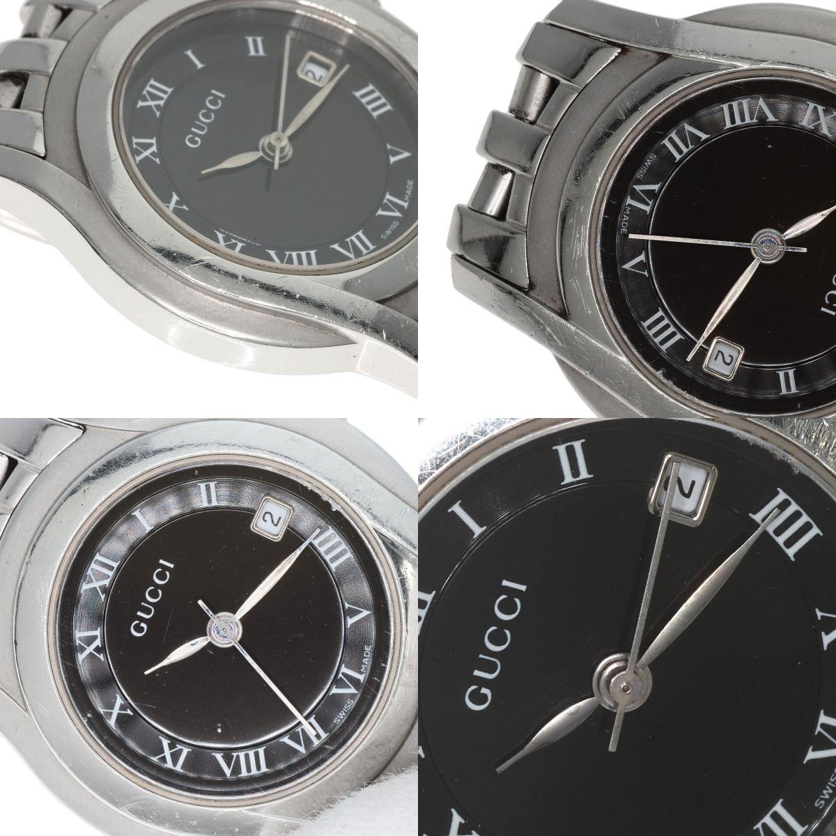 GUCCI Round face Watches 5500L Stainless Steel/Stainless Steel Ladies