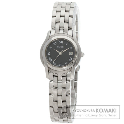 GUCCI Round face Watches  5500L Stainless Steel/Stainless Steel Ladies