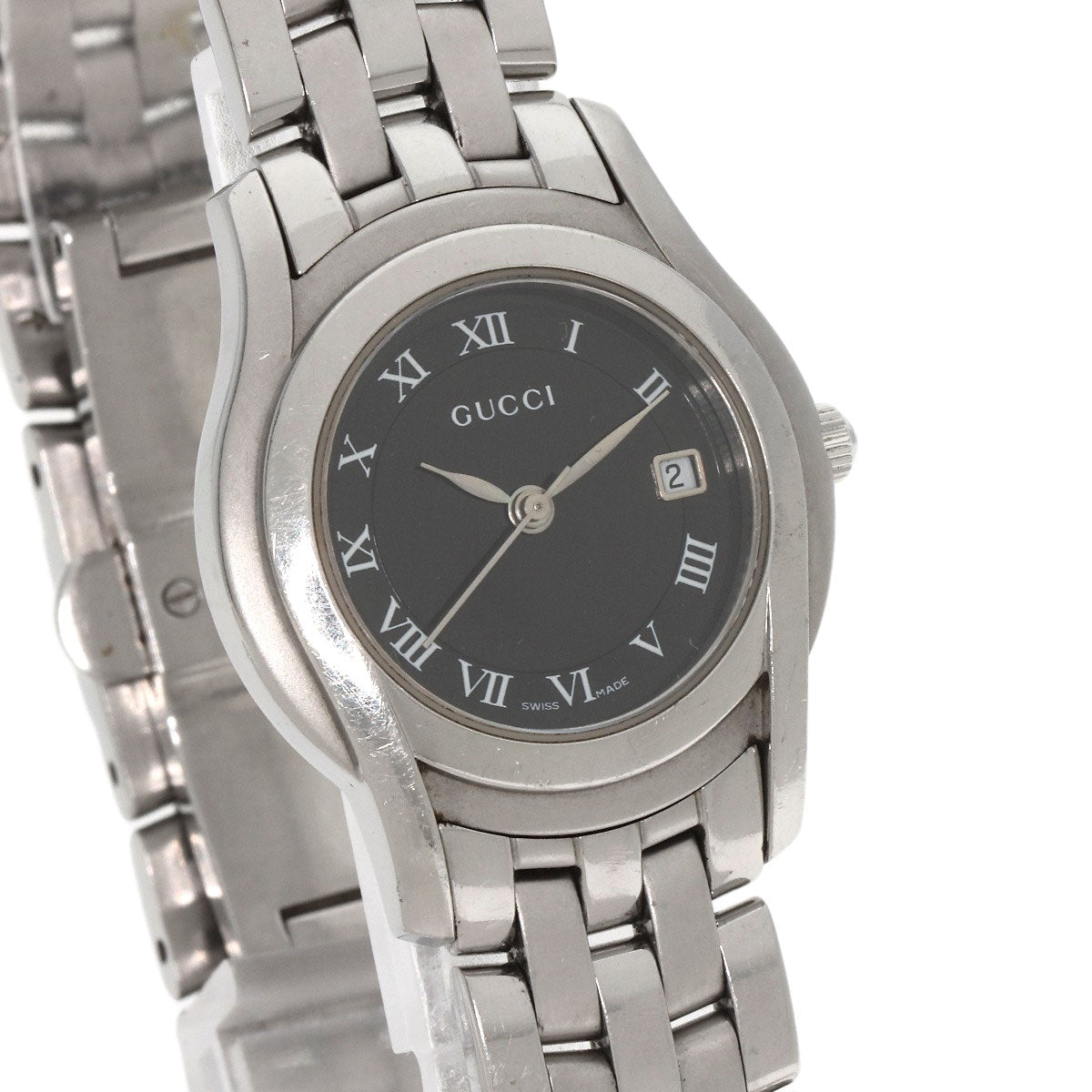 GUCCI Round face Watches 5500L Stainless Steel/Stainless Steel Ladies