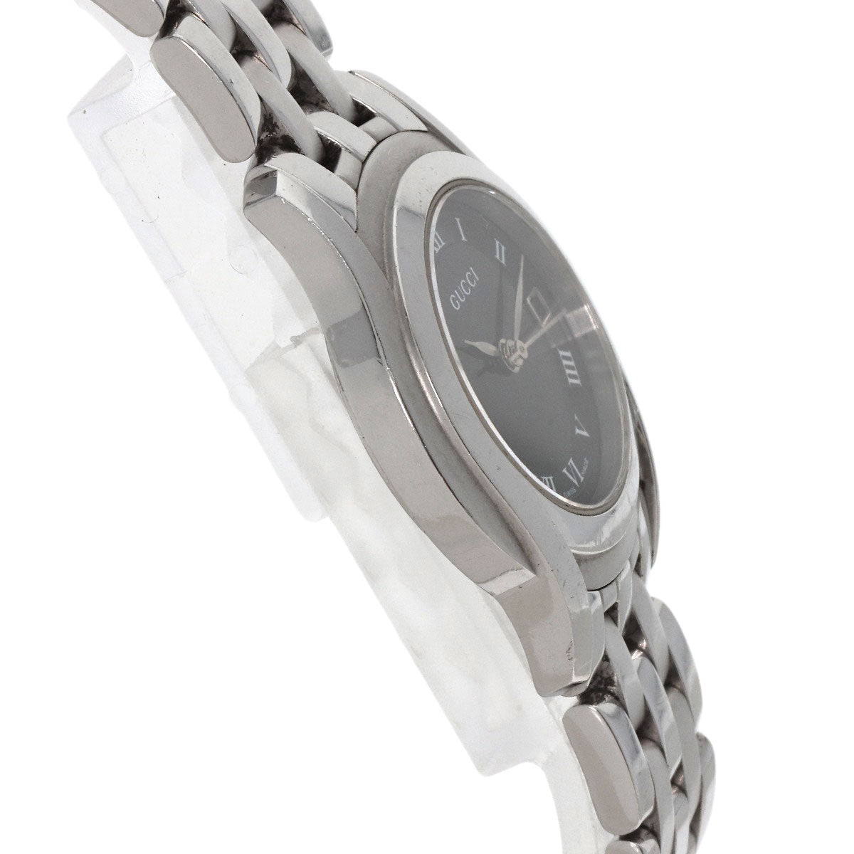 GUCCI Round face Watches 5500L Stainless Steel/Stainless Steel Ladies