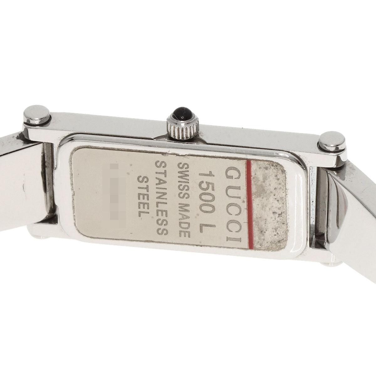 GUCCI Square face Watches 1500L Stainless Steel/Stainless Steel Ladies