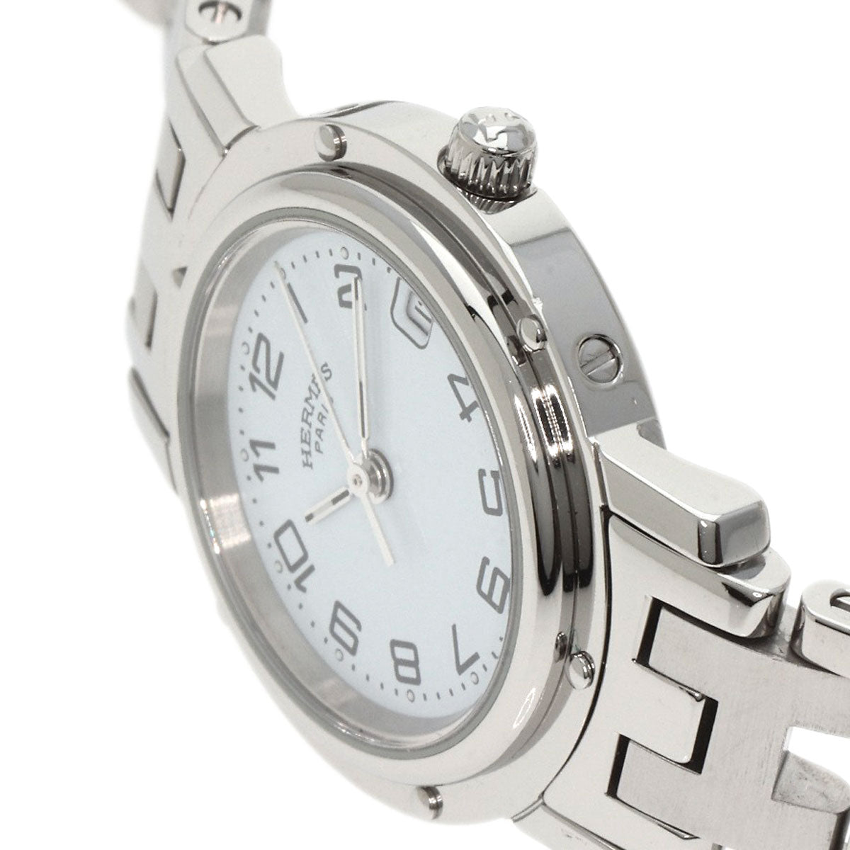 HERMES Clipper Watches CL4.210 Stainless Steel/Stainless Steel Ladies