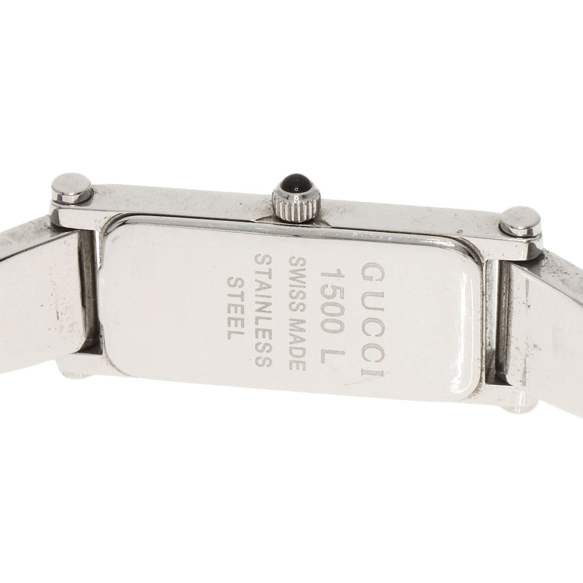 GUCCI Square face Watches 1500L Stainless Steel/Stainless Steel Ladies