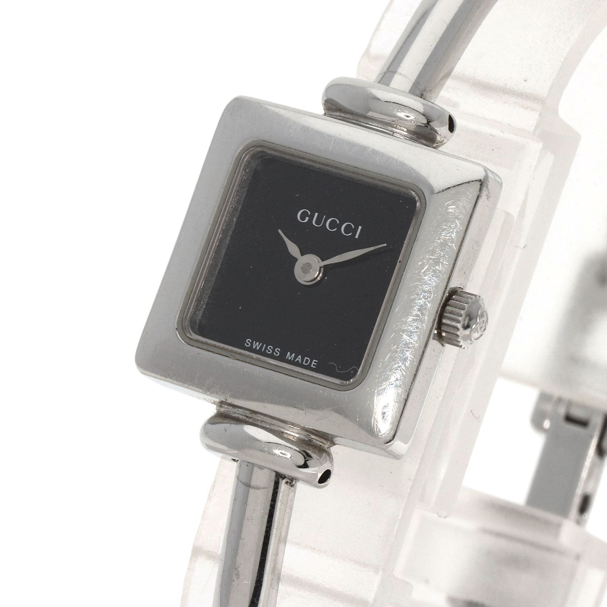 GUCCI Square face Watches 1900L Stainless Steel/Stainless Steel Ladies