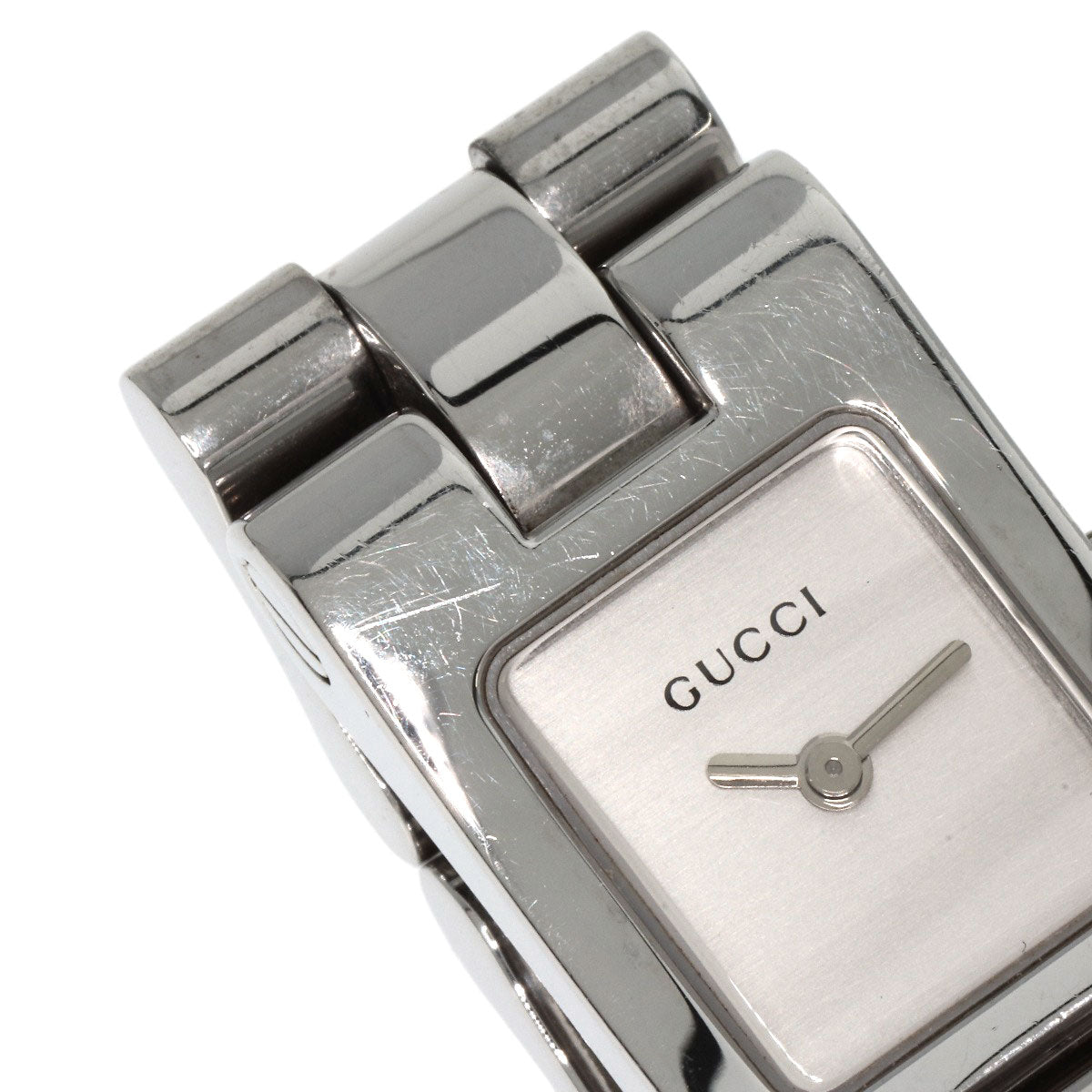 GUCCI Square face Watches 2305L Stainless Steel/Stainless Steel Ladies