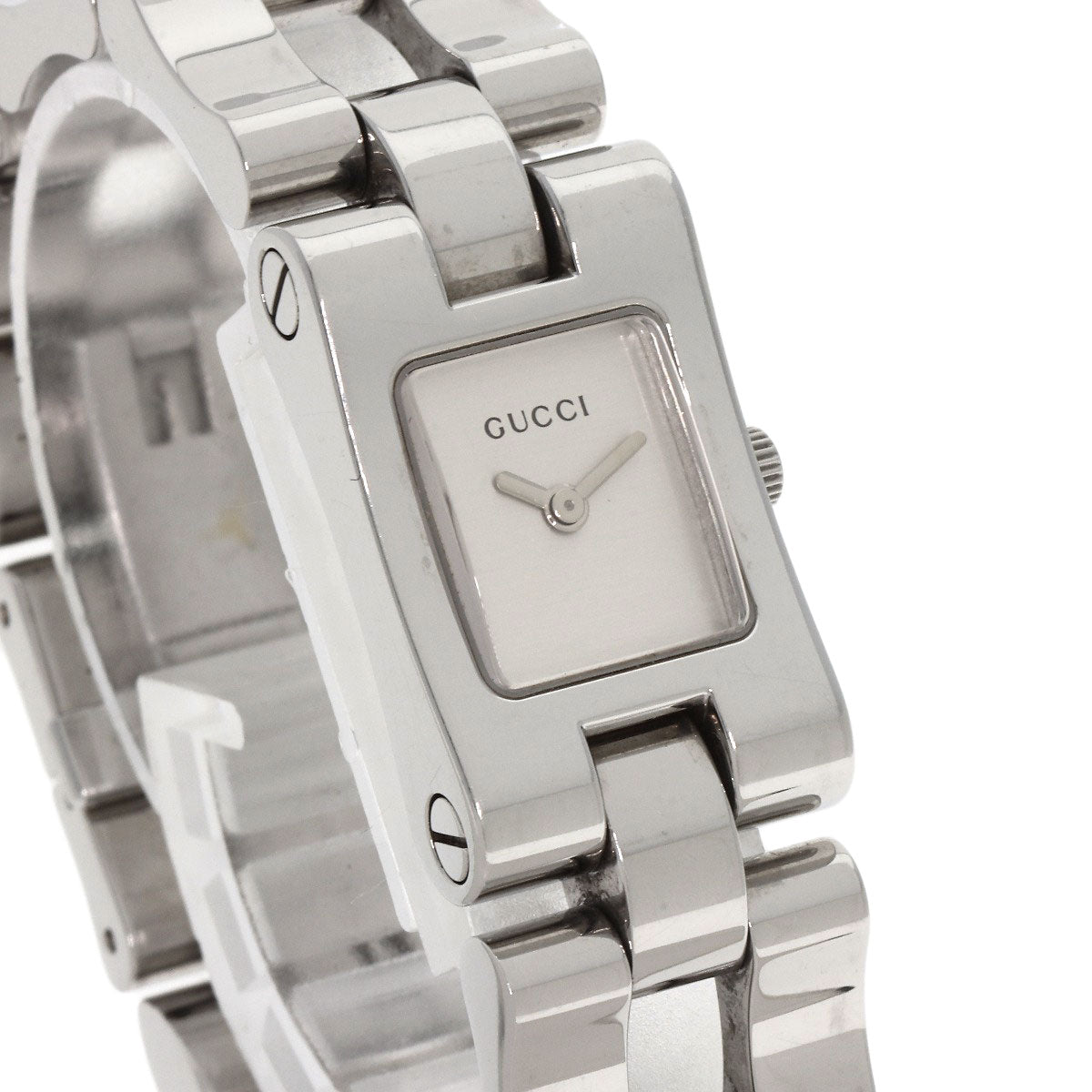 GUCCI Square face Watches 2305L Stainless Steel/Stainless Steel Ladies