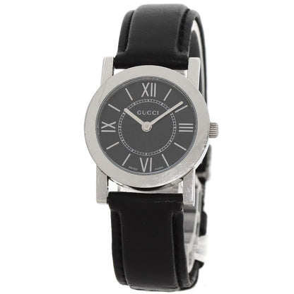 GUCCI Round face Watches 5200L.1 Stainless Steel/Leather Ladies
