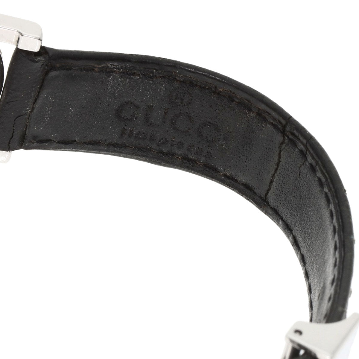 GUCCI Round face Watches 5200L.1 Stainless Steel/Leather Ladies
