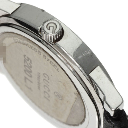 GUCCI Round face Watches 5200L.1 Stainless Steel/Leather Ladies