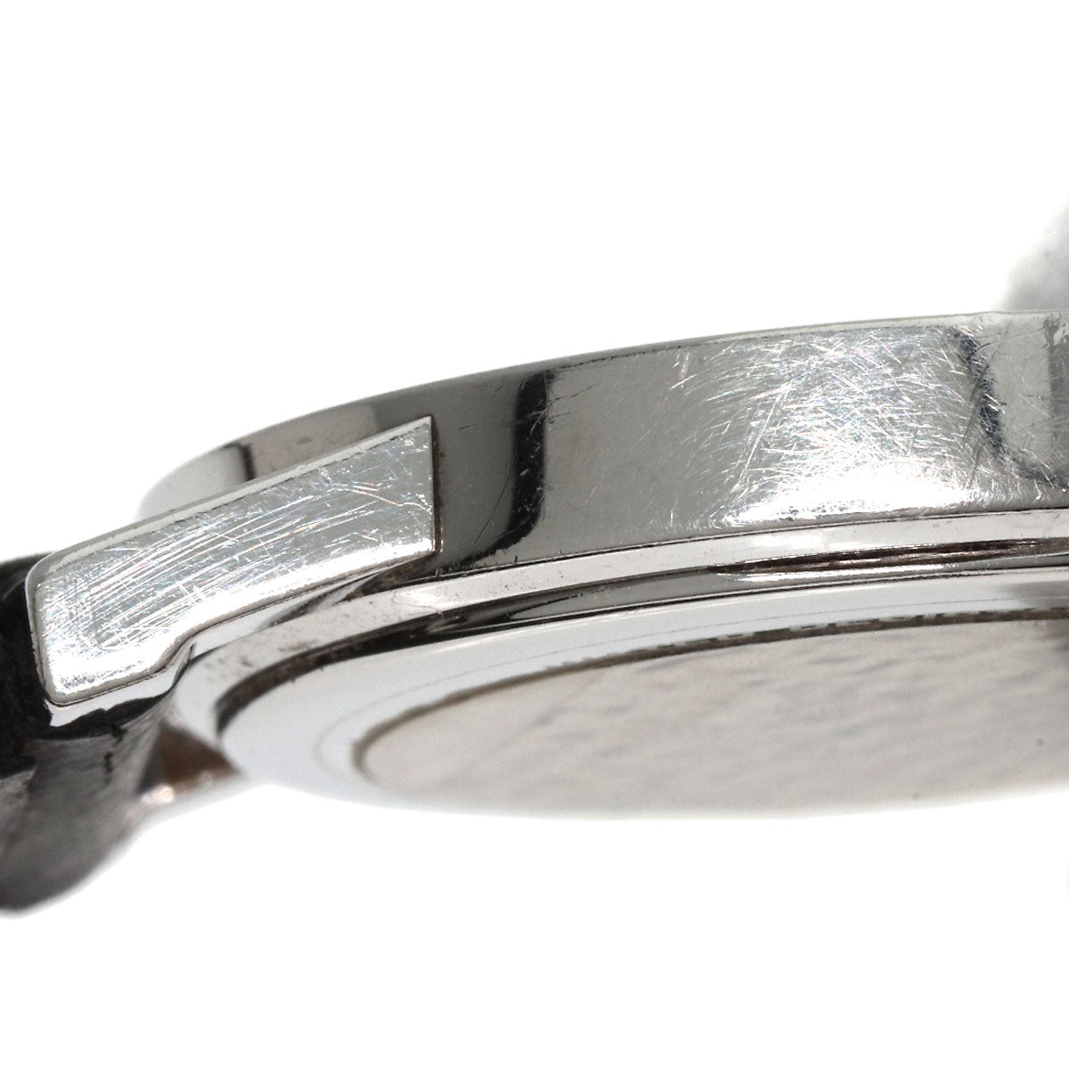 GUCCI Round face Watches 5200L.1 Stainless Steel/Leather Ladies