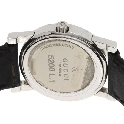 GUCCI Round face Watches 5200L.1 Stainless Steel/Leather Ladies