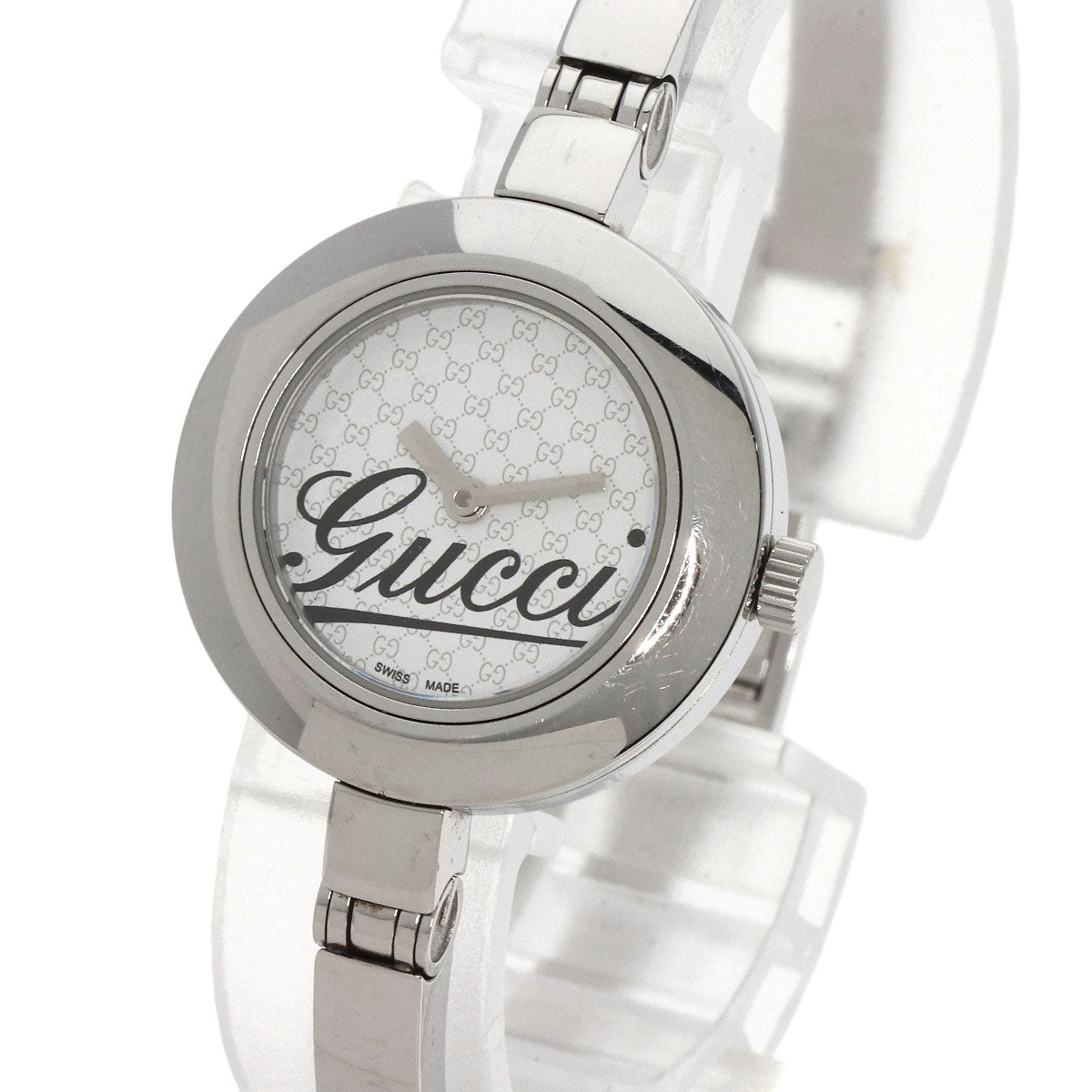 GUCCI Round face Watches 105 Stainless Steel/Stainless Steel Ladies