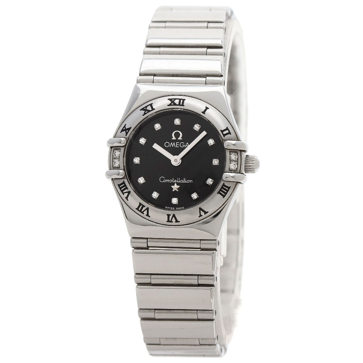 OMEGA Constellation Mini 12P Diamond Watches 1566.56 Stainless Steel/Stainless Steel Ladies