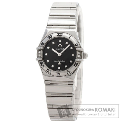 OMEGA Constellation Mini 12P Diamond Watches 1566.56 Stainless Steel/Stainless Steel Ladies