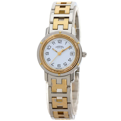 HERMES Clipper old type Watches  Stainless Steel/SSxGP Ladies