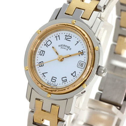 HERMES Clipper old type Watches  Stainless Steel/SSxGP Ladies