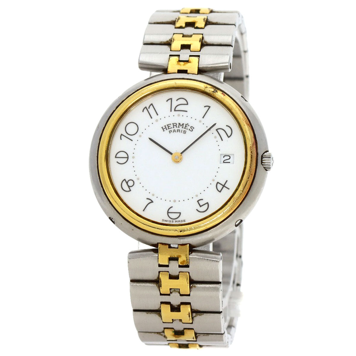 HERMES profile Watches Stainless Steel/SSxGP mens