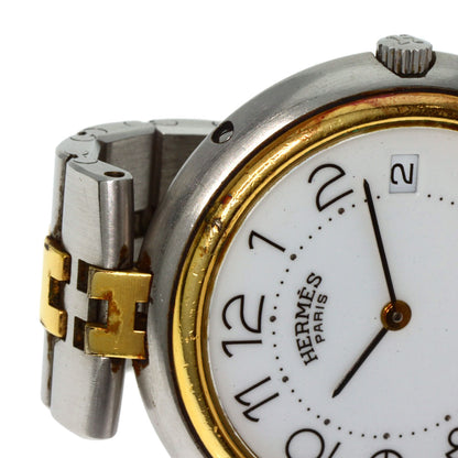 HERMES profile Watches Stainless Steel/SSxGP mens