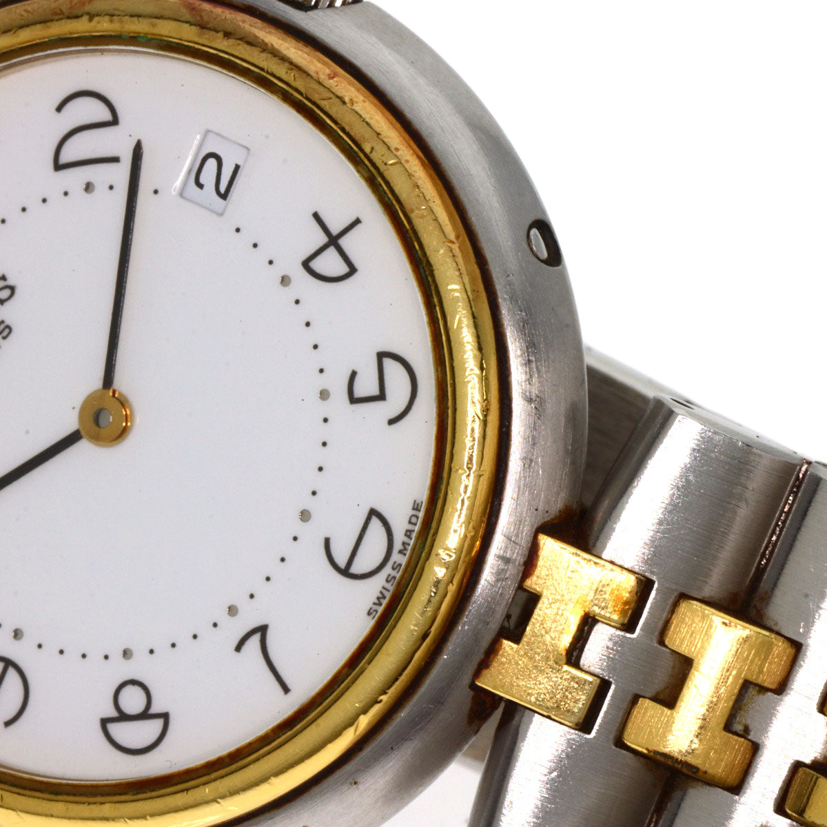 HERMES profile Watches Stainless Steel/SSxGP mens