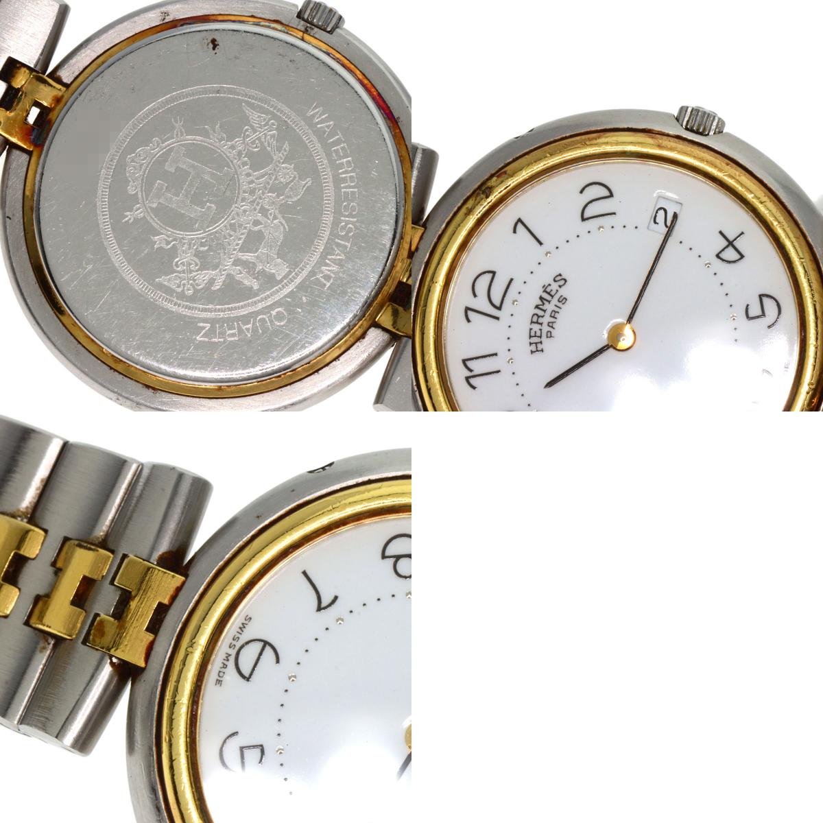 HERMES profile Watches Stainless Steel/SSxGP mens