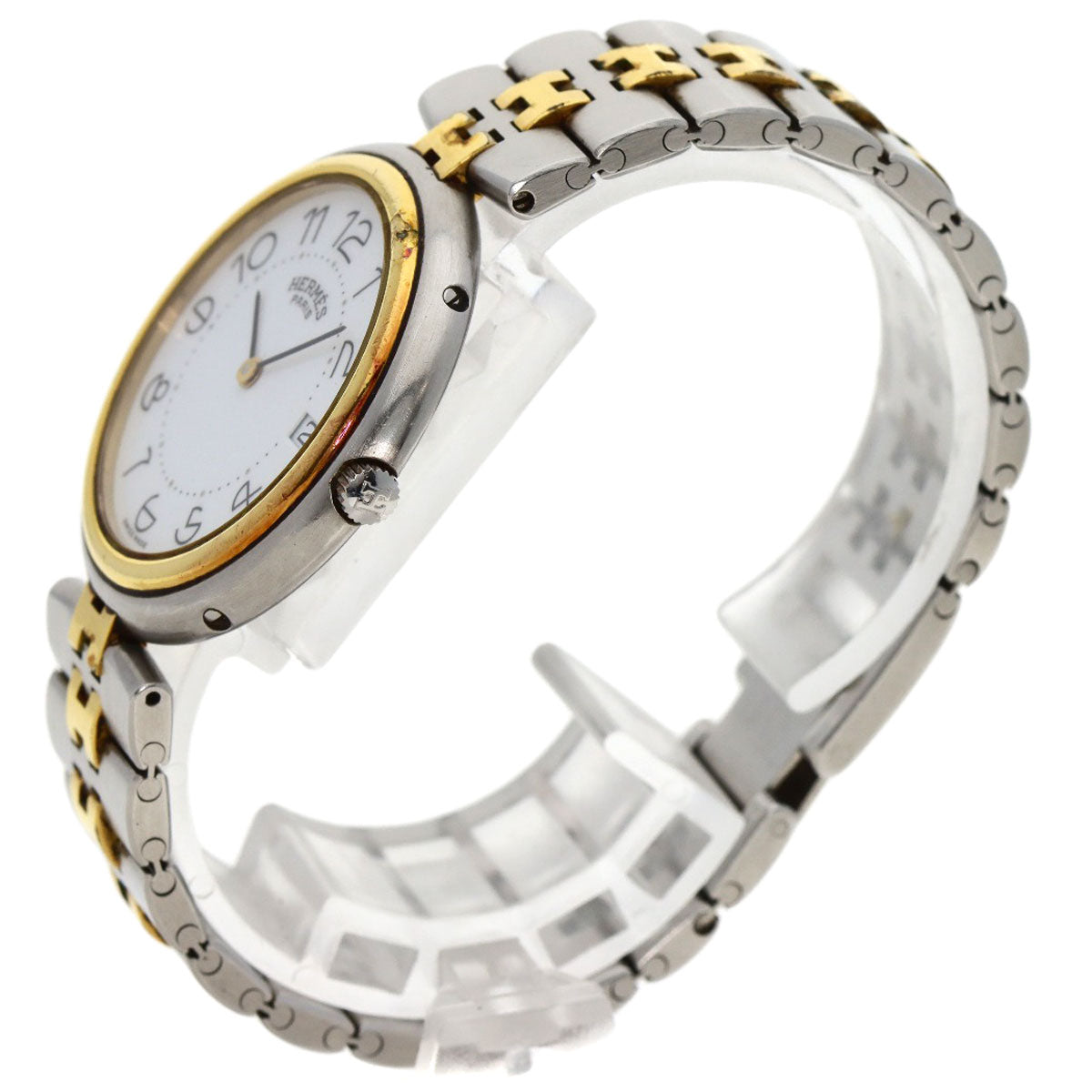 HERMES profile Watches Stainless Steel/SSxGP mens