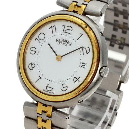 HERMES profile Watches  Stainless Steel/SSxGP mens