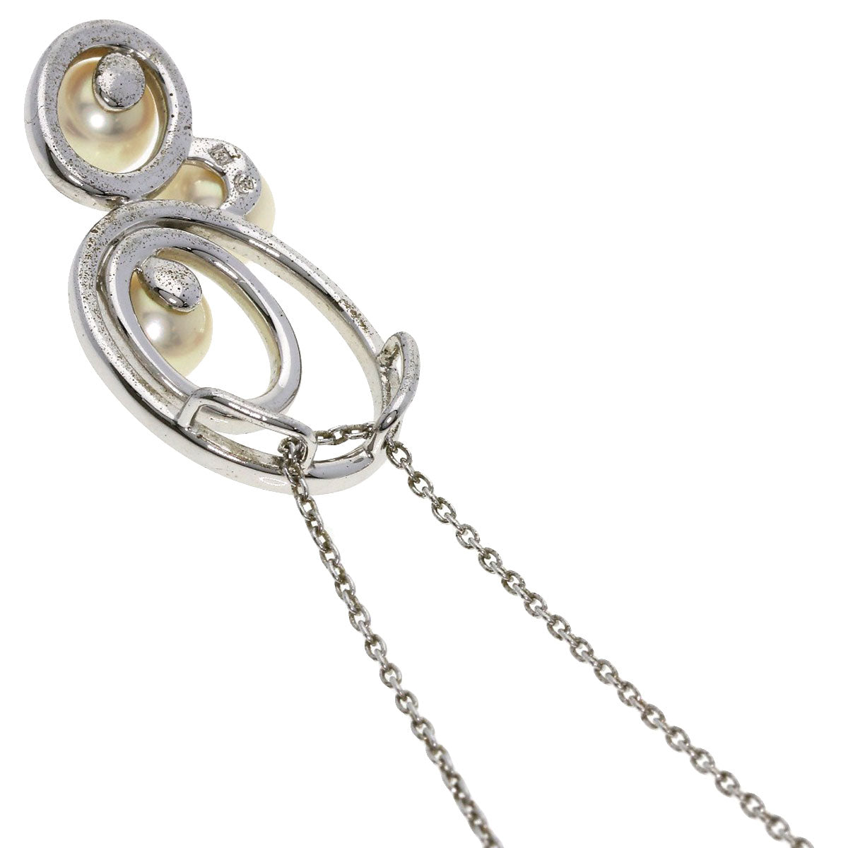 TASAKI Akoya pearl Pearl Necklace Silver Ladies [Used]